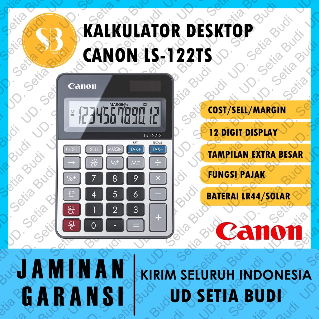 Kalkulator Desktop CANON LS-122TS Asli dan Bergaransi