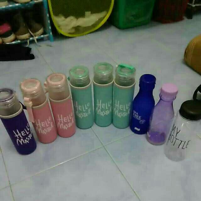 Hot Promo Botol Minum Hello Master + Free Sarung (480ml)