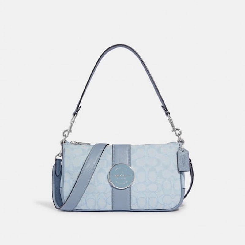 Coach Lonnie Baguette In Signature Jacquard (C8306)