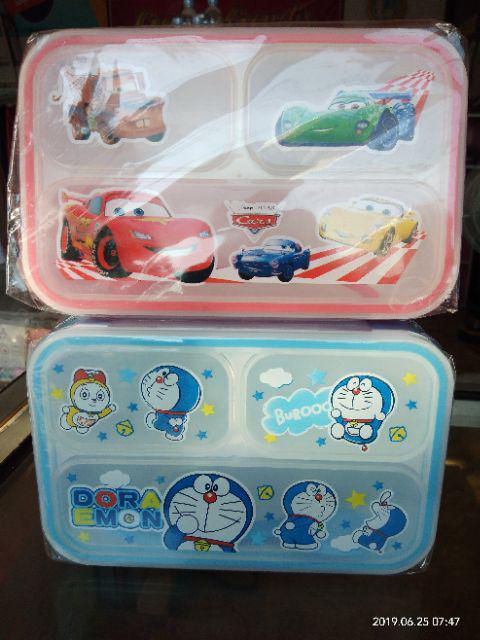 Lunch Box Sekat 2 Stainless Anti Tumpah Karakter 9003