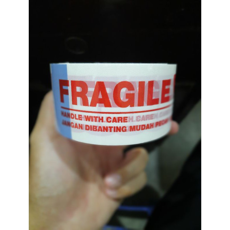

Plakban Fragile putih