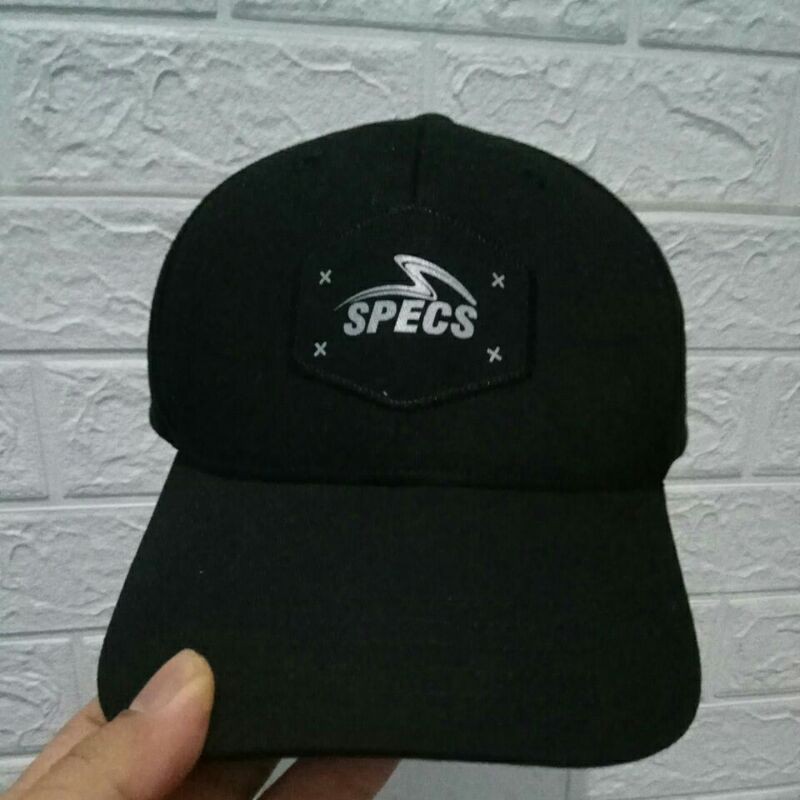 Topi pria baseball original 100% full black specs