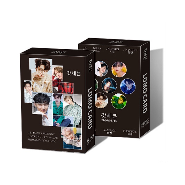 30pcs / Kotak Kartu LOMO Foto Album GOT7 JACKSON