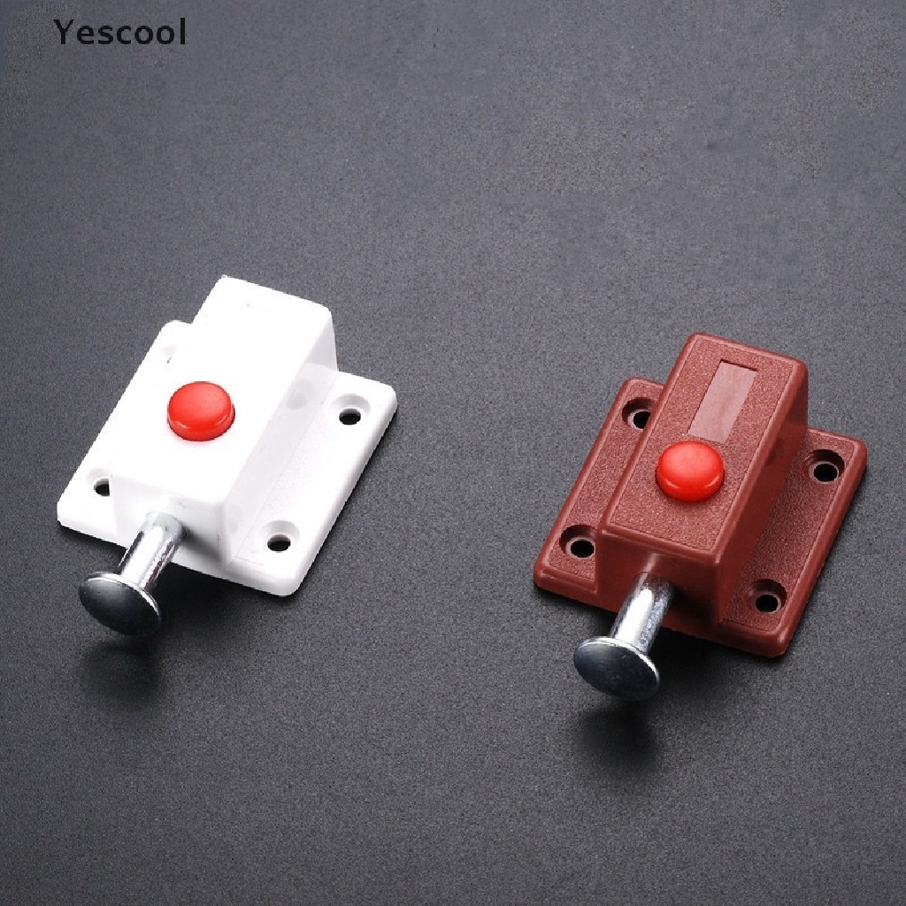 Yescool 2pcs Door Bolt Latch Lock For Door Window Cabinet Box Cupboard Slide Locker Home .