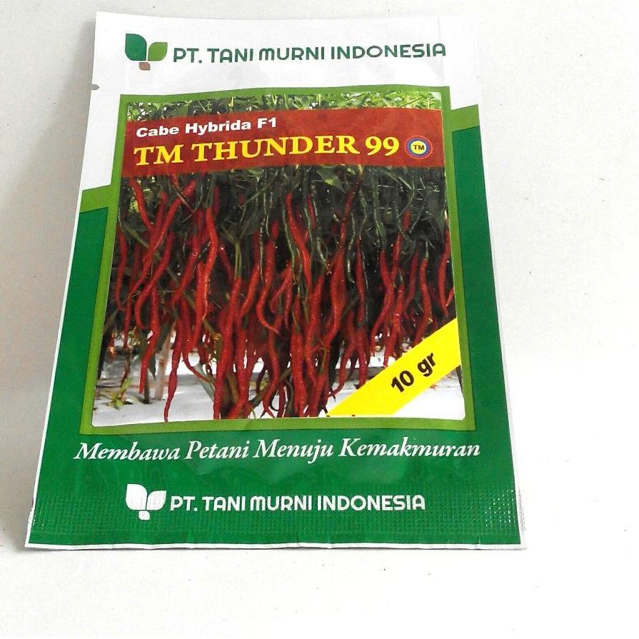 ✺ Bibit Cabai Tani Murni TM Thunder 99 Cabe Hibrida F1 - 10 gram ♪