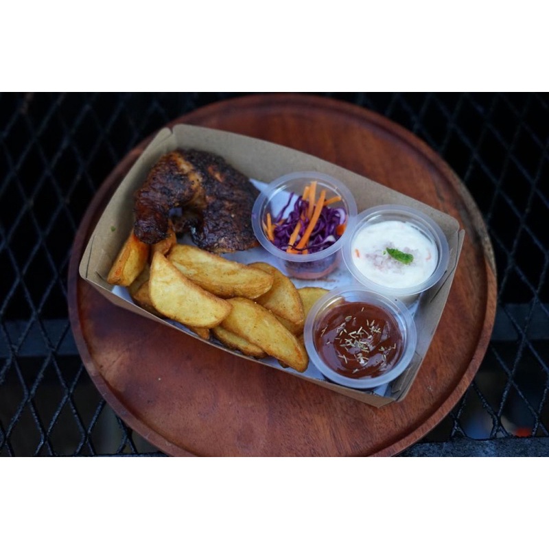 

Drunken smoked half chicken frozen (ready to cook)