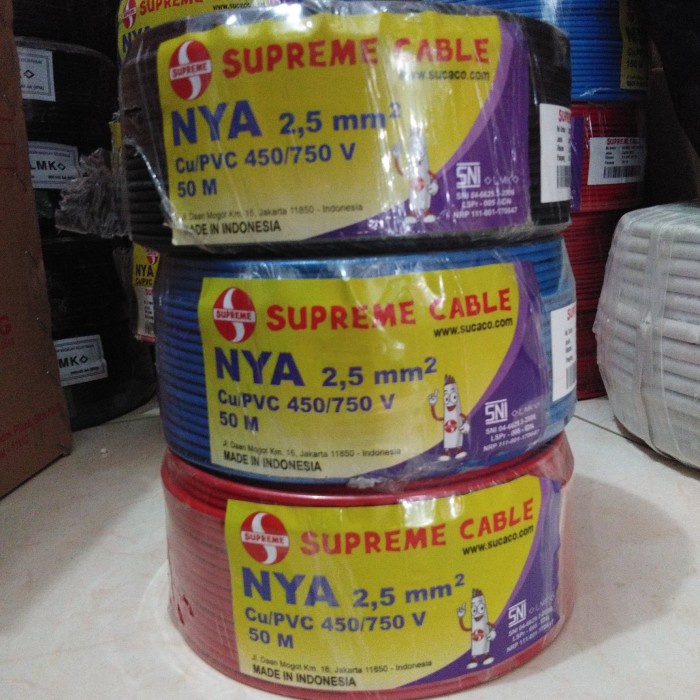 Kabel Roll - Kabel Listrik Nya 1 X 2.5Mm Supreme Tunggla Roll (50M )