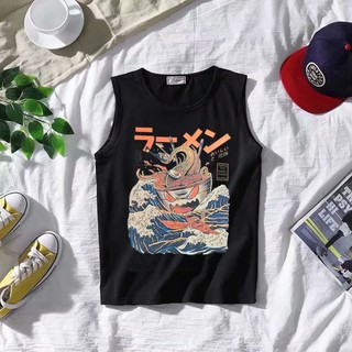 Kaos Singlet Longgar Hip Hop Hong Kong Tanpa Lengan Bahan Kaos Singlet Longgar Hip Hop Hong Kong Tanpa Lengan Bahan