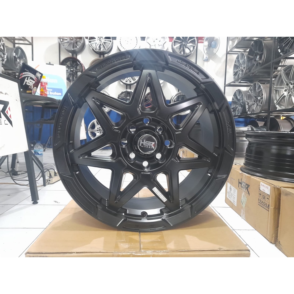 velg mobil racing ring 16 hsr traga full hitam velg avanza sigra mobilio