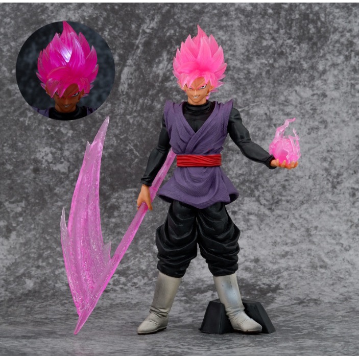 Anime Action Figure Super Saiyan Goku Black Zamasu Rambut Menyala