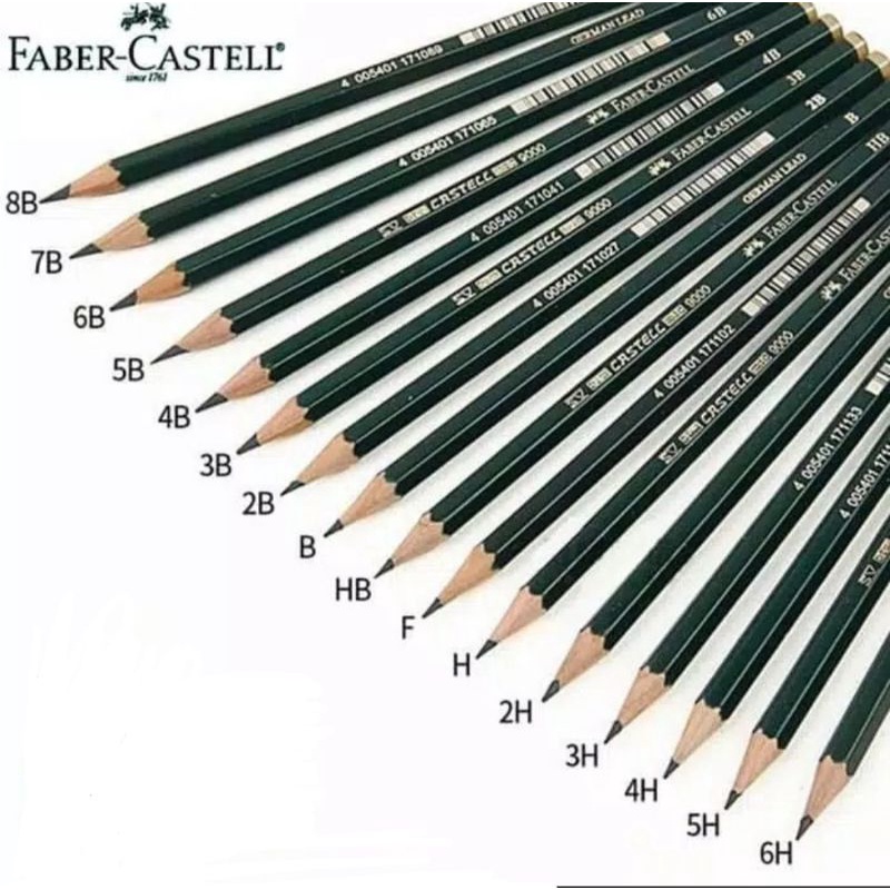 Pensil Faber Castell 9000 2B - Pensil Tulis Komputer Ujian 2B