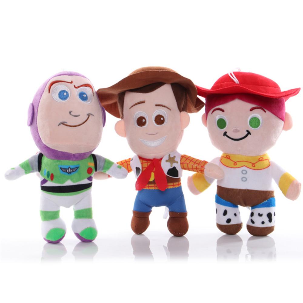 Timekey Mainan Boneka Plush Disney Pixar Toy Story Woody Buzz Lightyear 20cm Untuk Hadiah Anak A3Y5