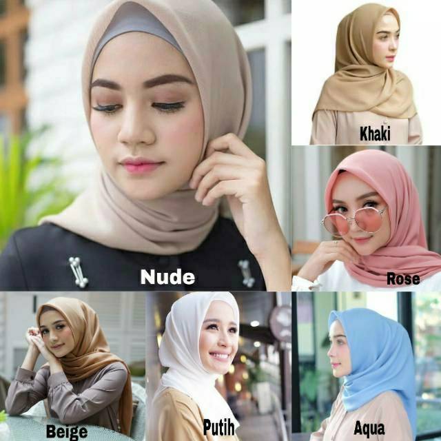 Bella square / segi empat bella / hijab bella / pollycotton