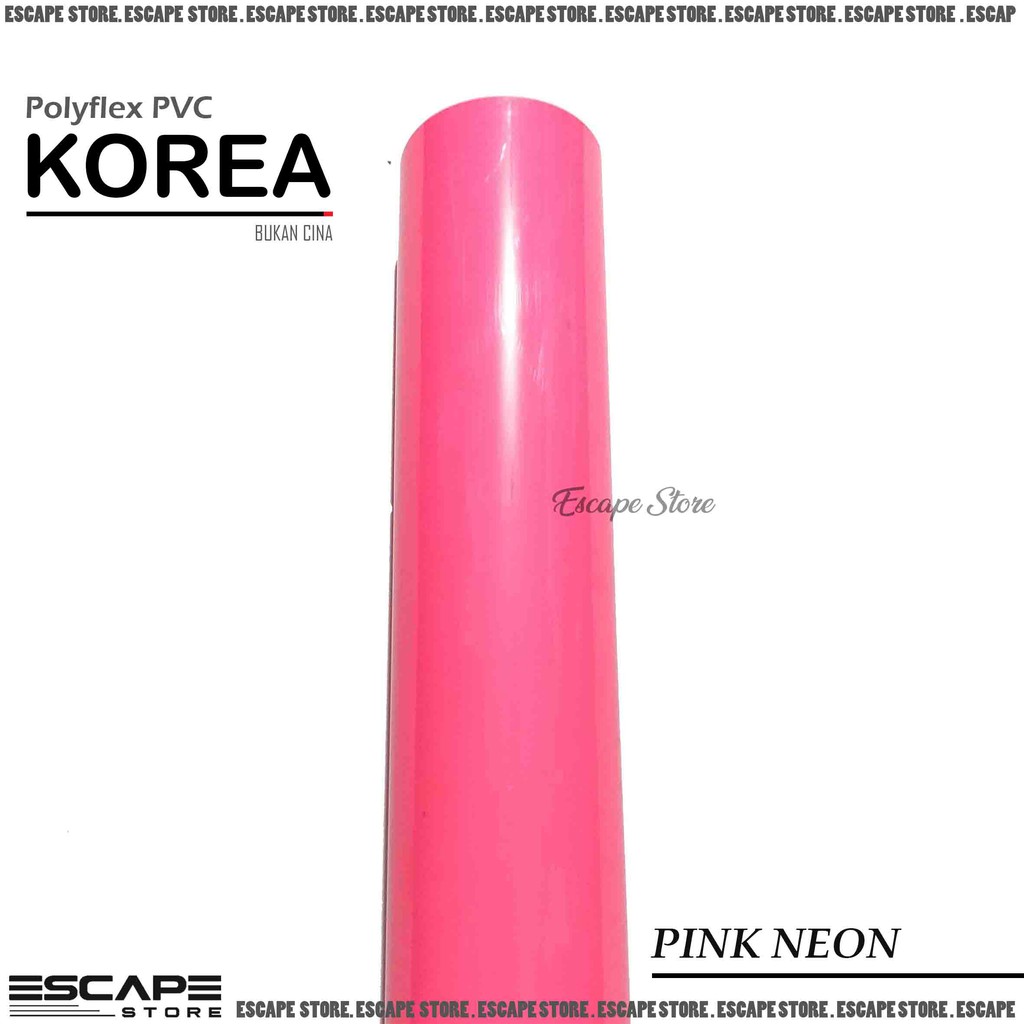 Polyflex PVC Korea . Poliflex PVC Korea Meteran Murah - Pink Neon