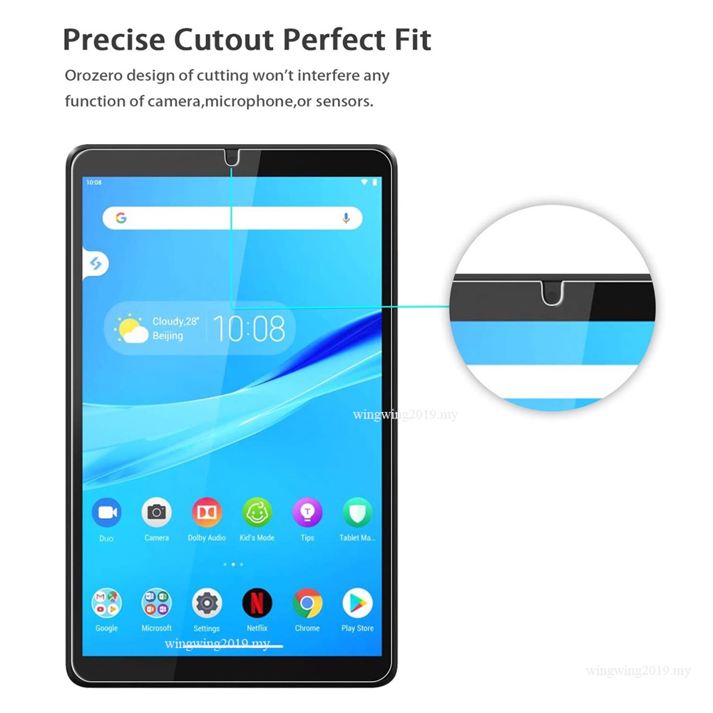 (2 Pak) Pelindung Layar Tempered Glass Full Cover Untuk Tablet Lenovo Tab M8 (HD) 8.0 2019 TB-8505F TB-8505X