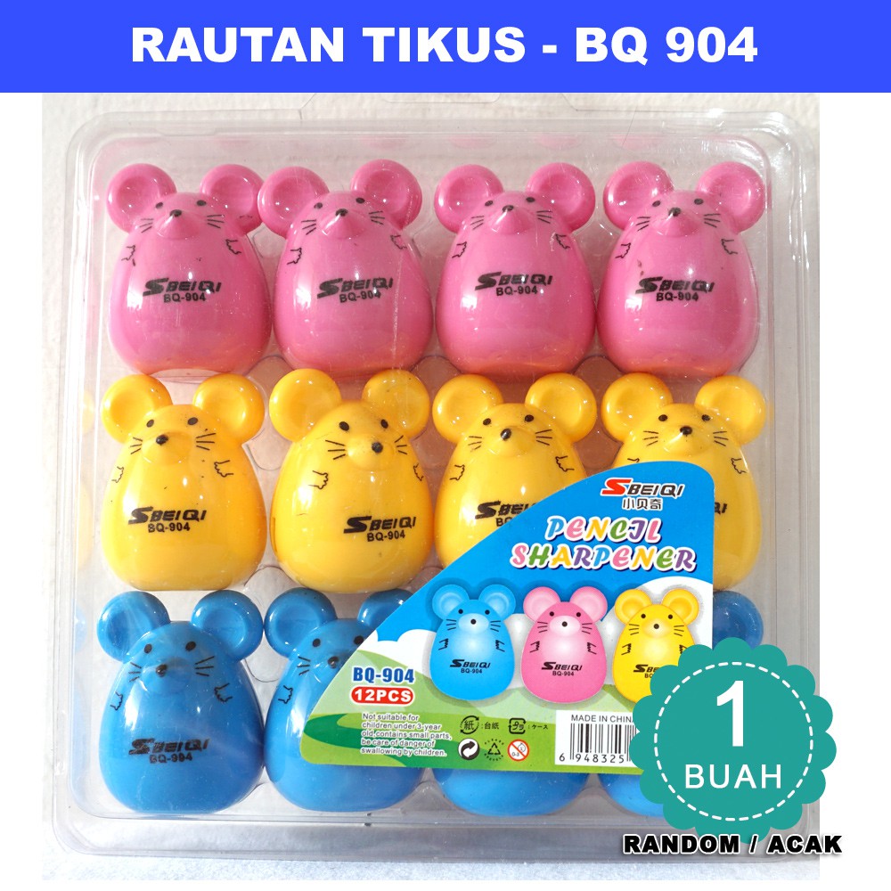 

Serutan Tikus BQ-904 satuan - acak- Rautan TIKUS BQ-904