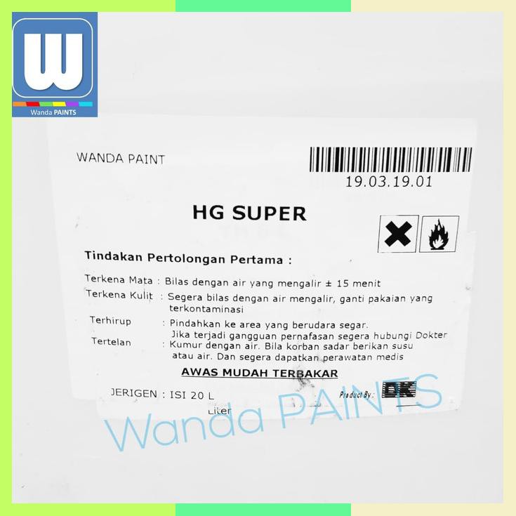Thinner Jerigen Hg Super 20 Liter