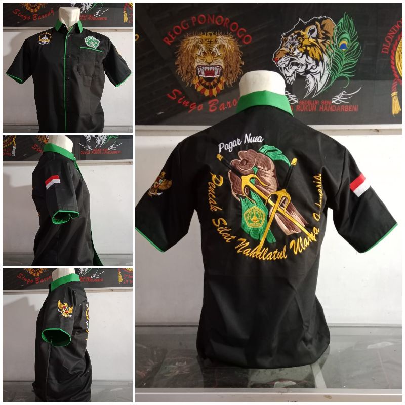 kemeja pagar nusa / baju pn / baju warga pagar nusa / baju bordir pn (bisa bayar ditempat)