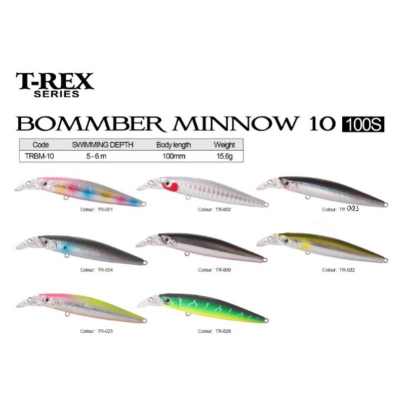 Lure KYOTO BOMBER MINNOW 70s / 100s / 120s (SUSPEND)