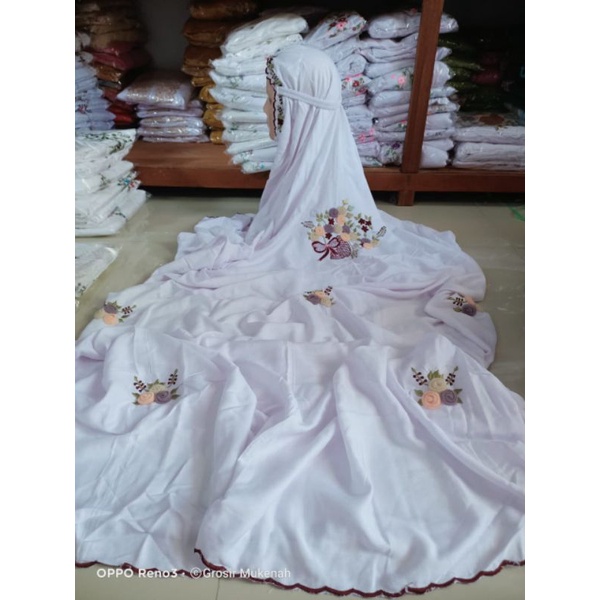 mukena terusan rayon anak