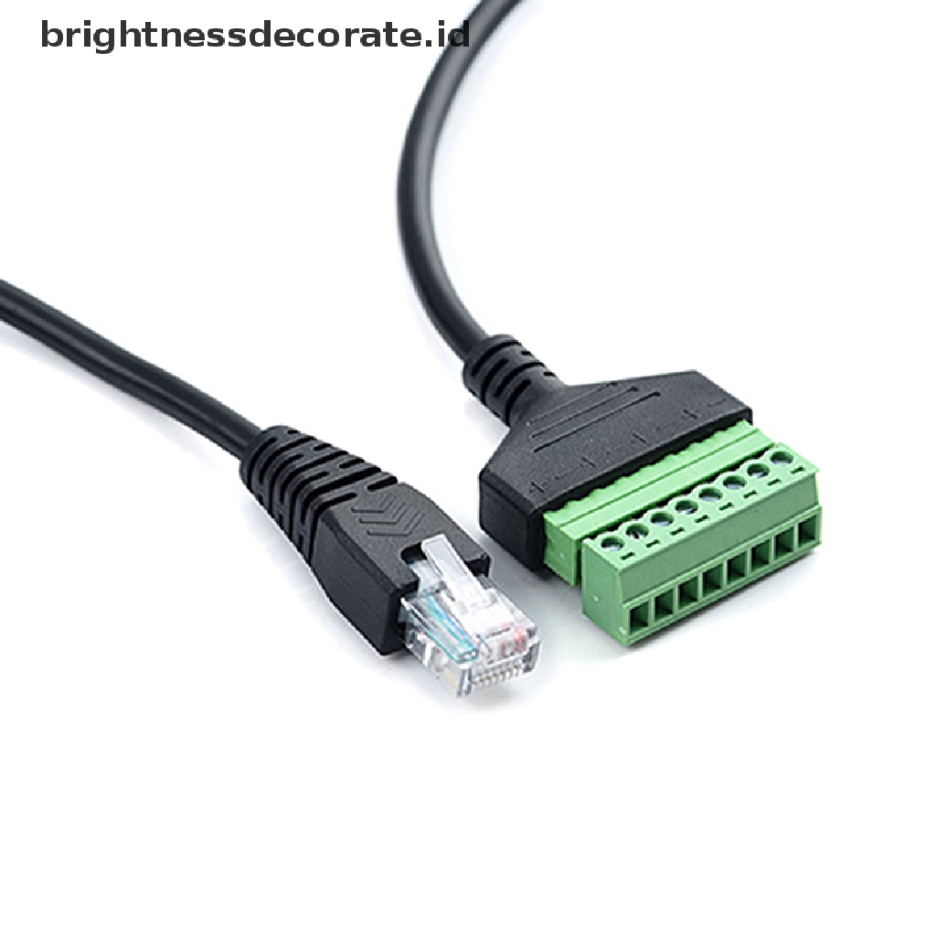 Adapter Konverter Plug Kabel Rj45 Ethernet Male Ke 8 Pin Av Terminal Screw