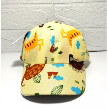 TOPI ANAK LAKI-LAKI/PEREMPUAN MOTIF DINOSAURUS USAI 2 THAUN KEATAS TOPI ANAK TERKINI