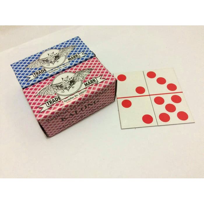 [1 Pcs] Kartu Domino KALONG / Kartu Gapleh Domino Cards