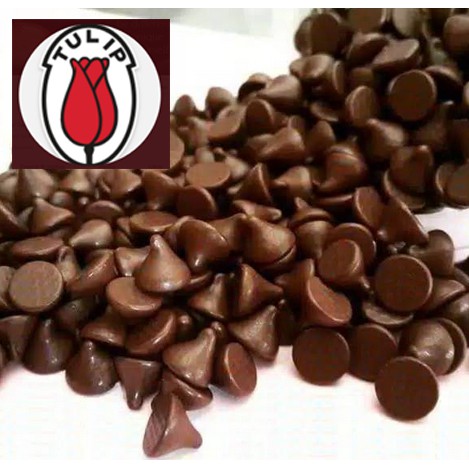 Tulip Choco Chips Repack 250 Gram Kerucut Lancip Compound