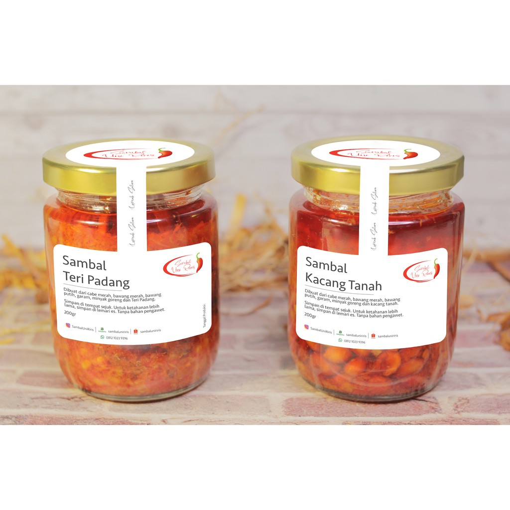 

Paket Combo Sambal Teri Padang & Sambal Kacang Tanah