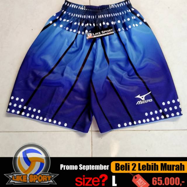 Celana voli mizuno full printing