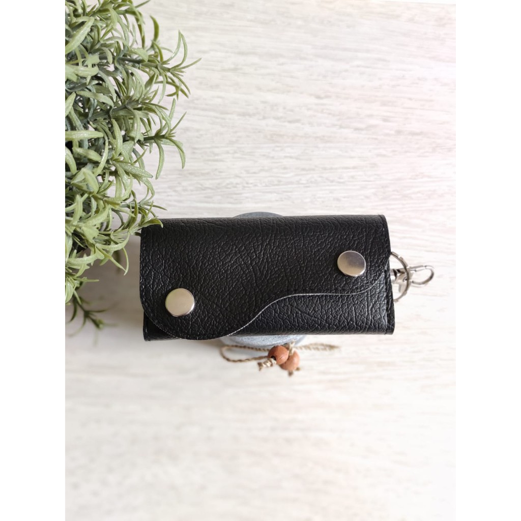 Original Dompet STNK Motor Mobil - gantungan kunci keychain - Hitam