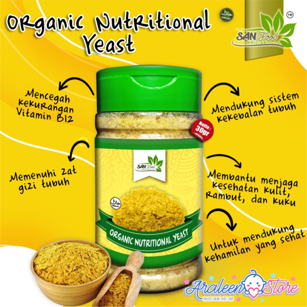 

SANFOOD Nutritional Yeast Organic 30 gr