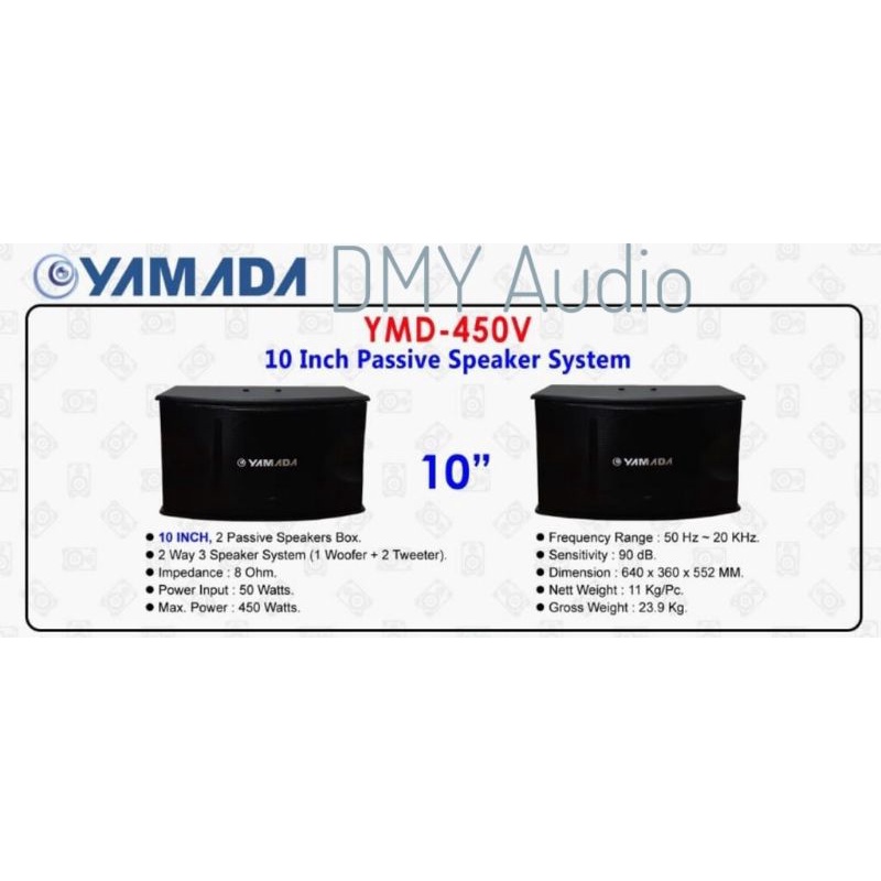 Speaker Pasif Karaoke 10" YAMADA YMD-450V