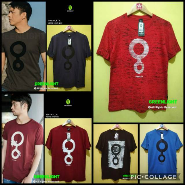  Kaos  distro bandung greenlight  baju  pria  oblong Shopee 