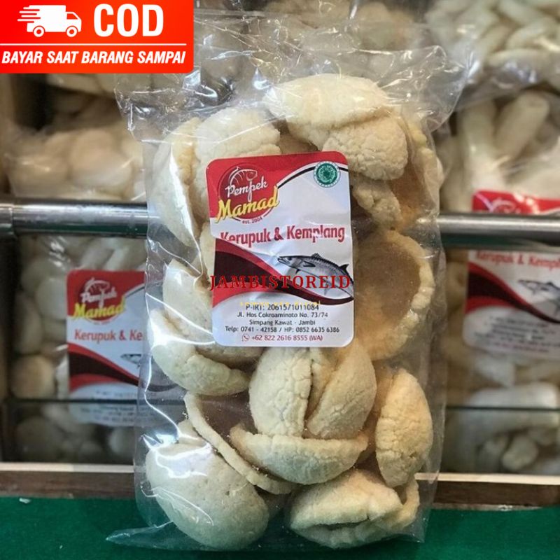 

(JAMBISTOREID) Kerupuku Mangkok Premium Asli Ikan Tenggiri Pempek Mamad Oleh-Oleh Khas Jambi