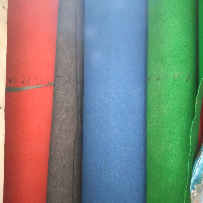 TIKAR-KARPET- KARPET METERAN POLOS BINTANG ( MUSHOLA, MASJID, PAMERAN, WEDDING ) - HITAM -KARPET-