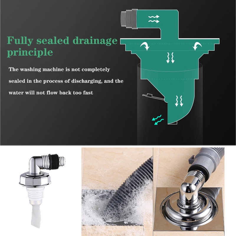 Floor Drain Mesin Cuci/Washing Machine Floor Drain Connector Deodorization Anti-overflow/Sambungan Pembuangan Air Mesin Cuci