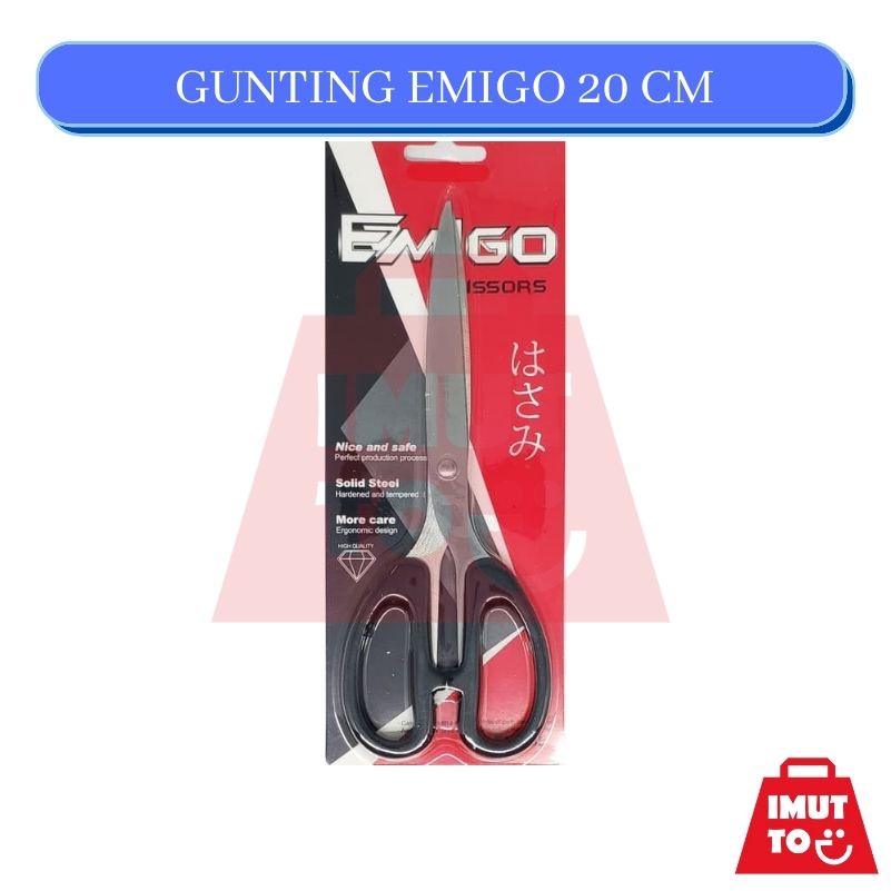 

IMUTTO GUNTING BESAR - EMIGO 8INCH - 20CM - SOLID STEEL - SHARPSAFE&CHEAP BERKUALITAS