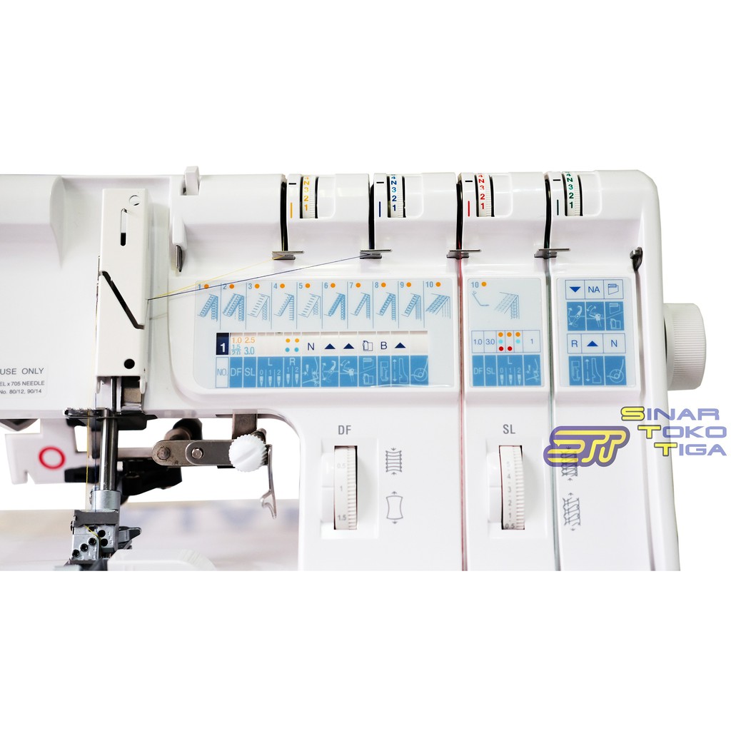 JANOME 1200D PROFESIONAL MESIN JAHIT OVERDEK KAM OBRAS PORTABLE 1200 D