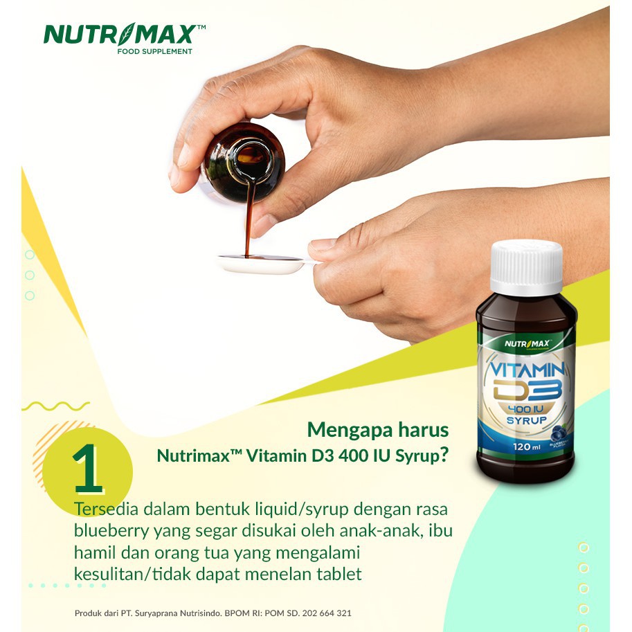 Nutrimax Vitamin D3 400 IU Syrup