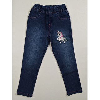  celana  jeans mix denim LITTLE M panjang jogger  anak cewek 