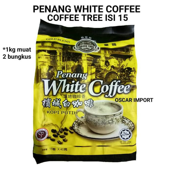

PENANG WHITE COFFEE ISI 15 SACHET X 40G COFFEE TREE GOLD BLEND 600G - kkp562