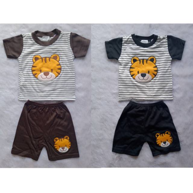 Setelan kaos anak laki laki usia 6-12 bulan / Setelan Amena salur