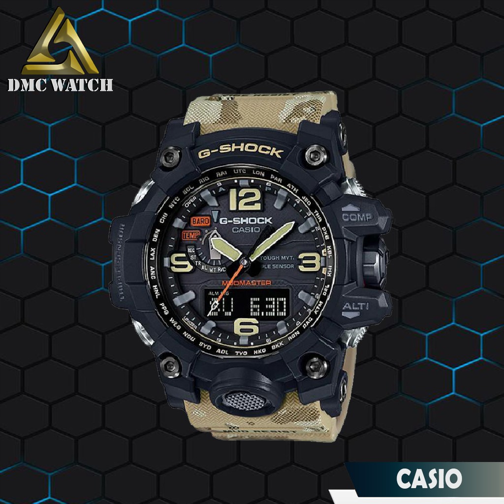 Jam Tangan Pria Casio G-Shock GWG-1000-DC MUDMASTER Army Creem Ori BM