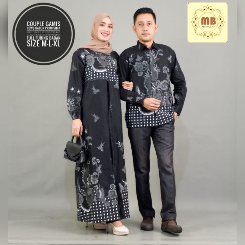 Couple gamis batik naga terbaru batik sarimbit gamis wanita