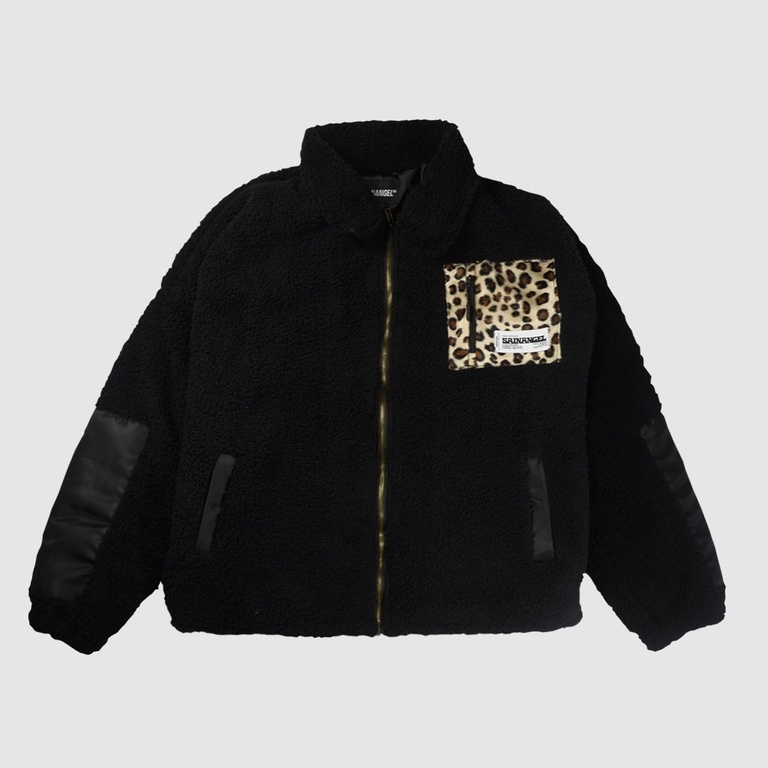 Sainangel Sherpa Leopard Pocket