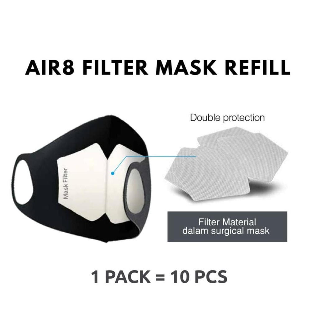 REFILL FILTER MASKER Pelapis Masker (Isi 10 Pcs)