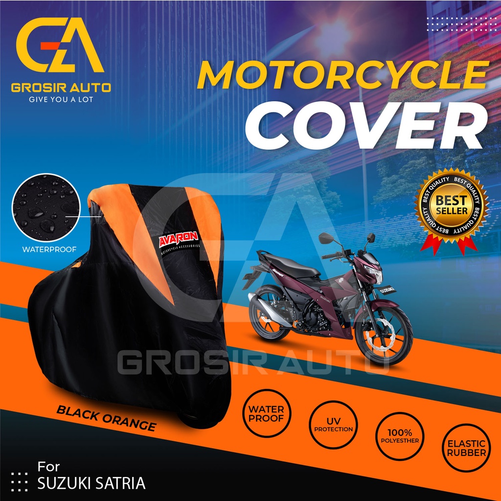 Sarung Motor AVARON SATRIA Penutup Pelindung Body Cover Motor Warna Anti Air Merk Avaron