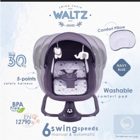 BCR21 BABYELLE BOUNCER AUTOMATIC SWING WALTZ BE60688