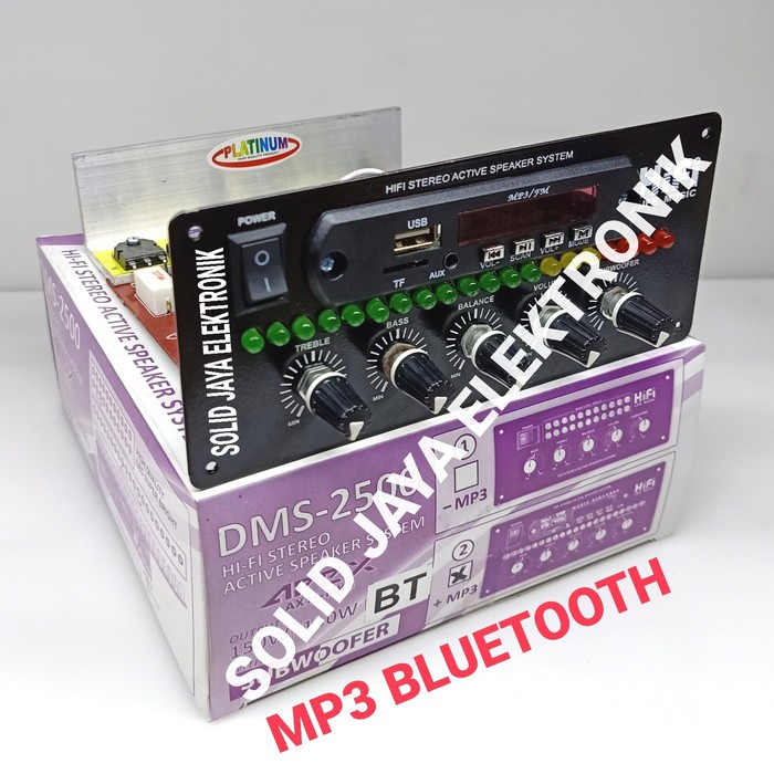 POWER SPEAKER AKTIF MP3 BLUETOOTH STEREO LAMPU VU APEX AX11 ACTIVE DMS2500 DMS 2500 PLATINUM ASLI